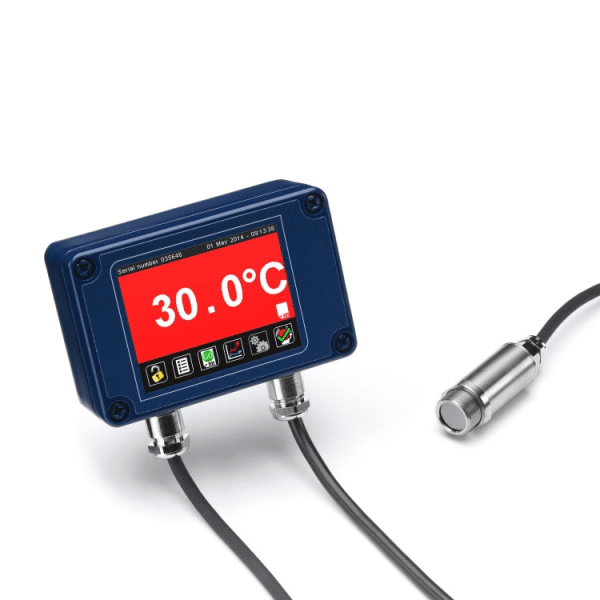 for non-contact measurement of high ambient temperature