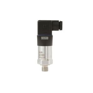 The WIKA S-20 pressure transducer for general industrial use is a device that detects pressure and converts it into an electrical signal, where the quantity depends on the pressure or fluid.