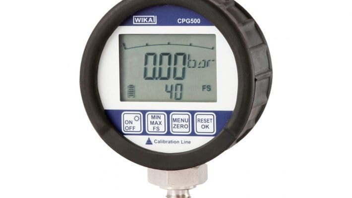 CPG500 digitalni manometer WIKA se uporablja pri merjenju tlaka plinskih in tekočih medijev.