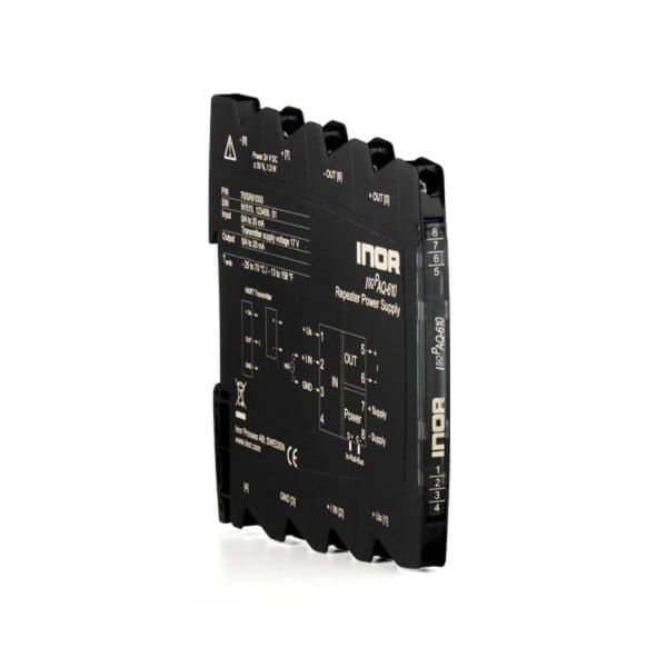 IsoPAQ-610, converter and repeater for power supply and isolation of 2-, 3- or 4-wire converters supplies power and outputs a measurement signal with high-precision galvanic isolation to the output