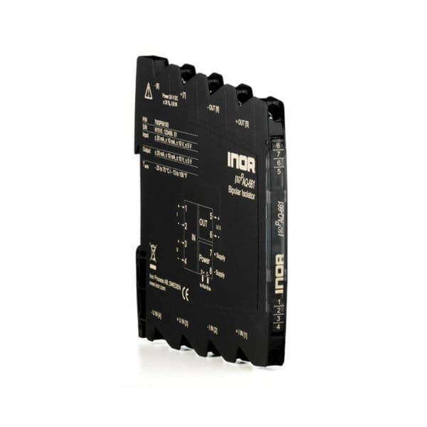 The IsoPAQ-661, an isolation converter for bipolar and unipolar current and voltage signals with calibrated range selection, is used for isolation and conversion of bipolar and unipolar standard industrial signals.