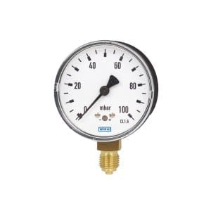 631.10 The WIKA capsule pressure gauge with copper alloy or stainless steel pressure element is used in the measurement of pressure differentials of gaseous and liquid media.