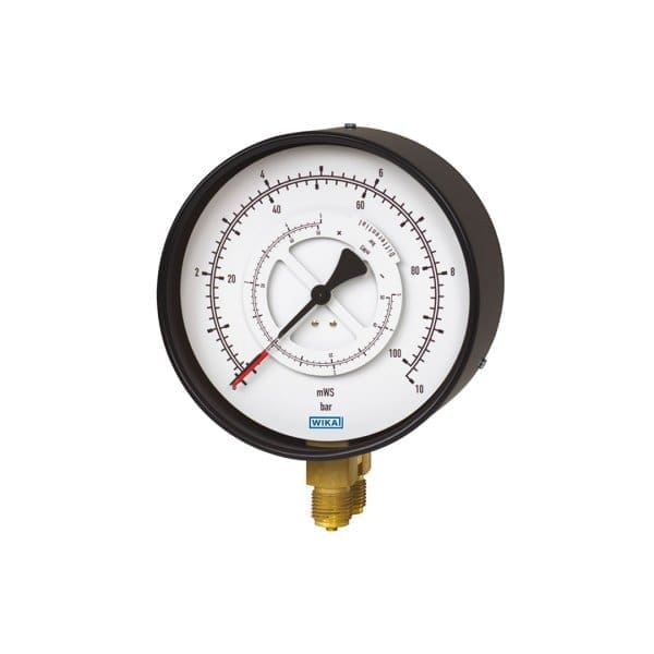 711.12 WIKA differential pressure gauge is used for pressure measurement of gaseous and liquid media.