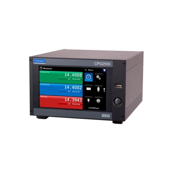 The CPG2500 digital pressure indicator is used in calibration laboratories. Used to check the accuracy of pressure gauges or as a laboratory standard.