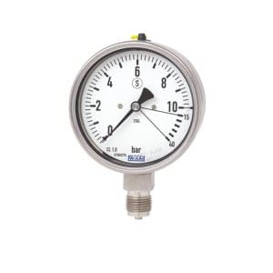 233.36 manometer WIKA z bourdonovo cevjo se uporablja pri merjenju tlaka plinskih in tekočih medijev.