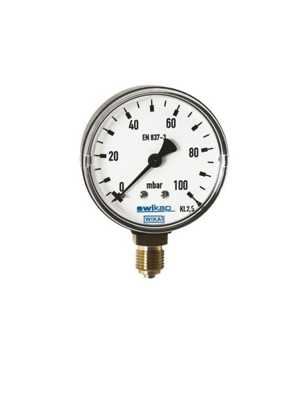 611.13 manometer s kapsulo WIKA s tlačnim elementom iz bakrove zlitine se uporablja pri merjenju razlike v tlaku plinskih in tekočih medijev.