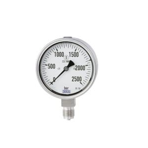 PG23HP-S manometer WIKA z bourdonovo cevjo se uporablja pri merjenju tlaka plinskih in tekočih medijev.