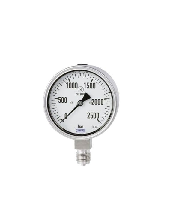 PG23HP-S manometer WIKA z bourdonovo cevjo se uporablja pri merjenju tlaka plinskih in tekočih medijev.