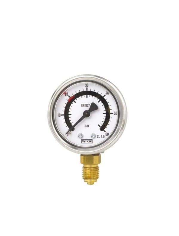 PGS21 Bourdonov manometer WIKA z preklopnimi kontakti se uporablja za nadzor diferenčnih tlakov, instrument omogoča preklapljanje in prikazovanje.