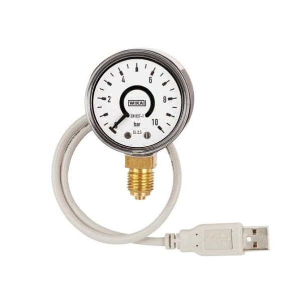 PGT10 USB bourdonov manometer z izhodnim signalom WIKA se uporablja pri merjenju tlaka plinskih in tekočih medijev.