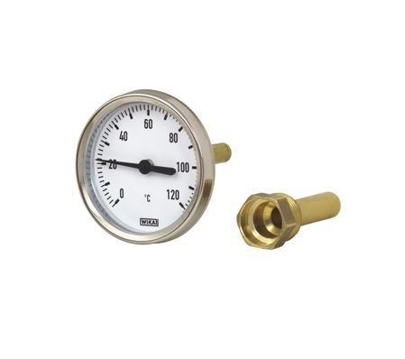 A46 bimetallic thermometer for heating engineering used in heating, air conditioning and refrigeration equipment for process temperature monitoring