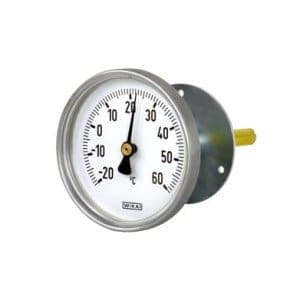 A48 Bimetallic thermometer for air-conditioning and refrigeration for use in air-conditioning and refrigeration technology for measuring the temperature in air ducts