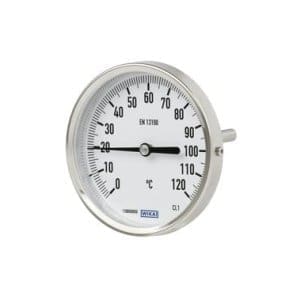 A52 bimetalni termometer za industrijsko uporabo uporablja za klimatizacijo in v strojegradnji
