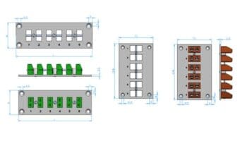 Paneli za vgradnjo vtičnic konektorjev za priključitev temperaturnih tipal - termoelementov