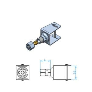 U-tube adaptor for installing sheathed thermocouples