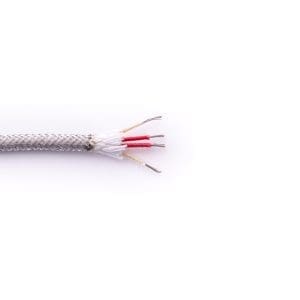 KPX04X0.22VVO400 kabel priključni za priklop RTD tipal, 4 x 0.22 mm², s kovinskim opletom. Temperaturna obstojnost izolacije: -40 … +400 °C.