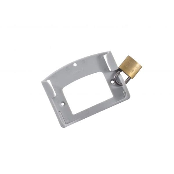 The LP100 wall bracket is the perfect solution to safely and securely mount your COMET Data Loggers on the wall. The holder is fitted with a lock.