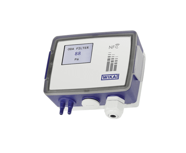 A2G-500 senzor diferenčnega tlaka WIKA za merjenje diferenčnega tlaka, nadtlaka in vakuuma v zraku ter tudi v neagresivnih in nevnetljivih plinih.