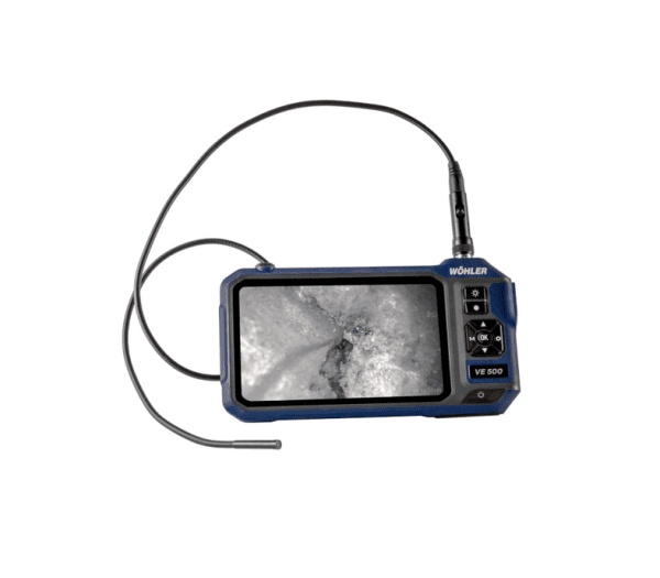 VE 500 HD-video endoskop Wöhler ali pregledovalna kamera je instrument za pregledovanje nedostopnih votlin tudi skozi najmanjše odprtine od Ø 6 mm.